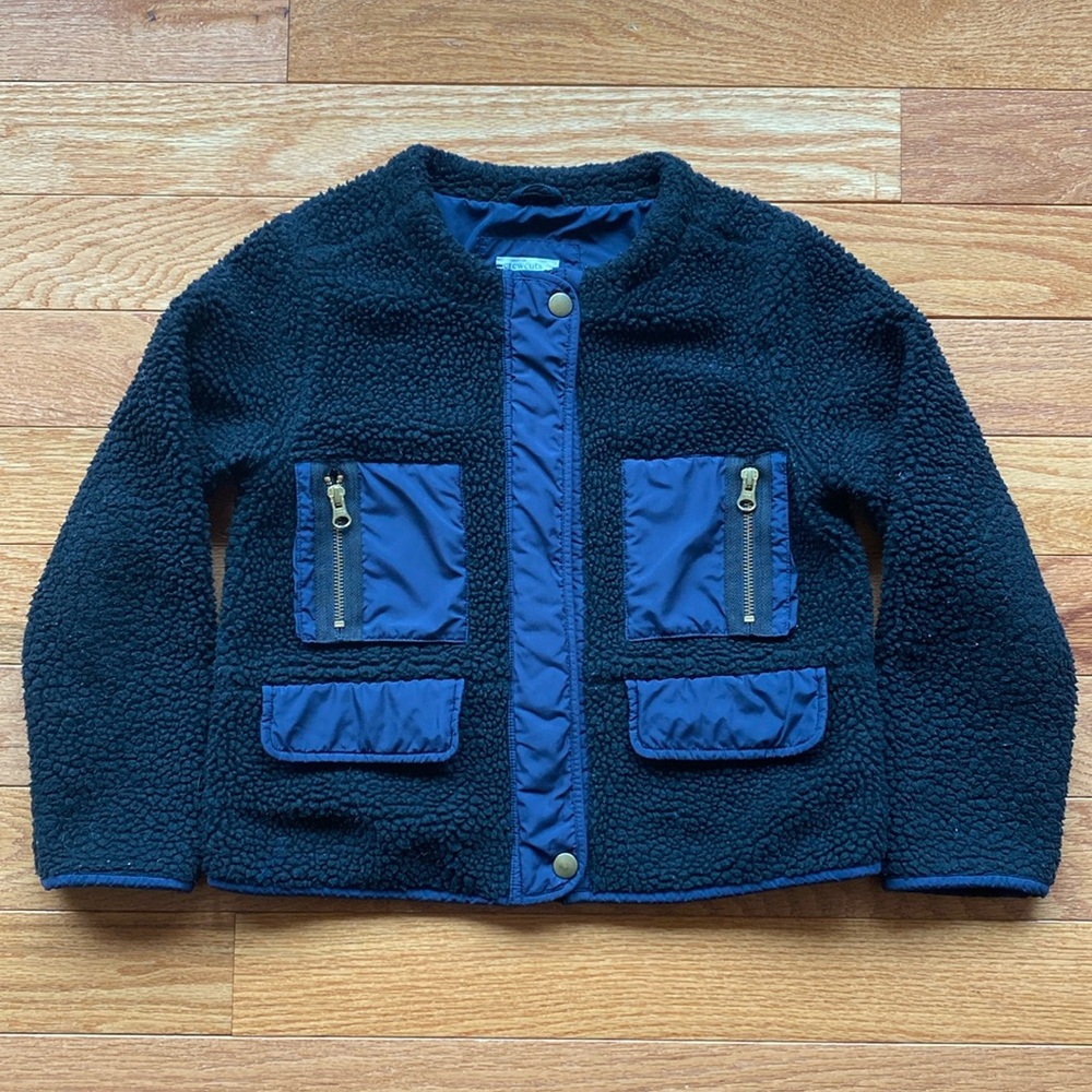 Jcrew Crewcuts Navy Fleece Jacket Size 8